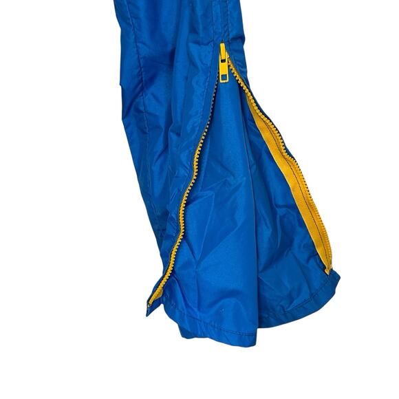 VTG 80s Nike Sportswear Nylon Track Pants Orange Swoosh Streetwear Medium Active - Picture 6 of 11